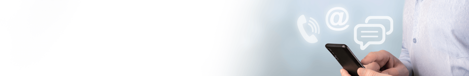 contact-us-hand-man-holding-mobile-smartphone-with-phone-email-chat-icon-cutomer-support-concept-gray-wide-banner